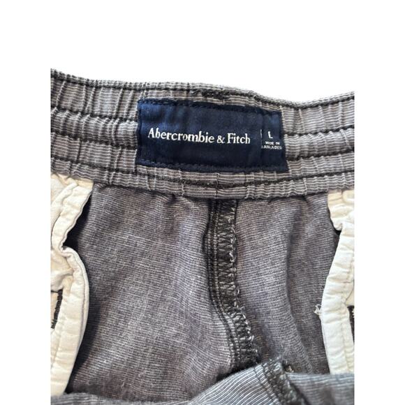 Abercrombie and Fitch Viscose Cotton Blend Shorts Size Large Flat Front Pull On - Picture 5 of 7